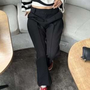 Classic Pants Negro Rayas