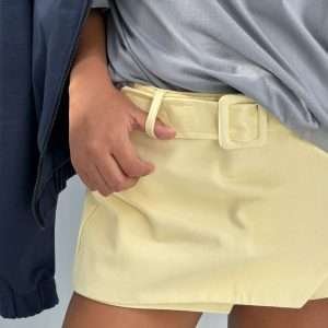 Falda Short Amarillo